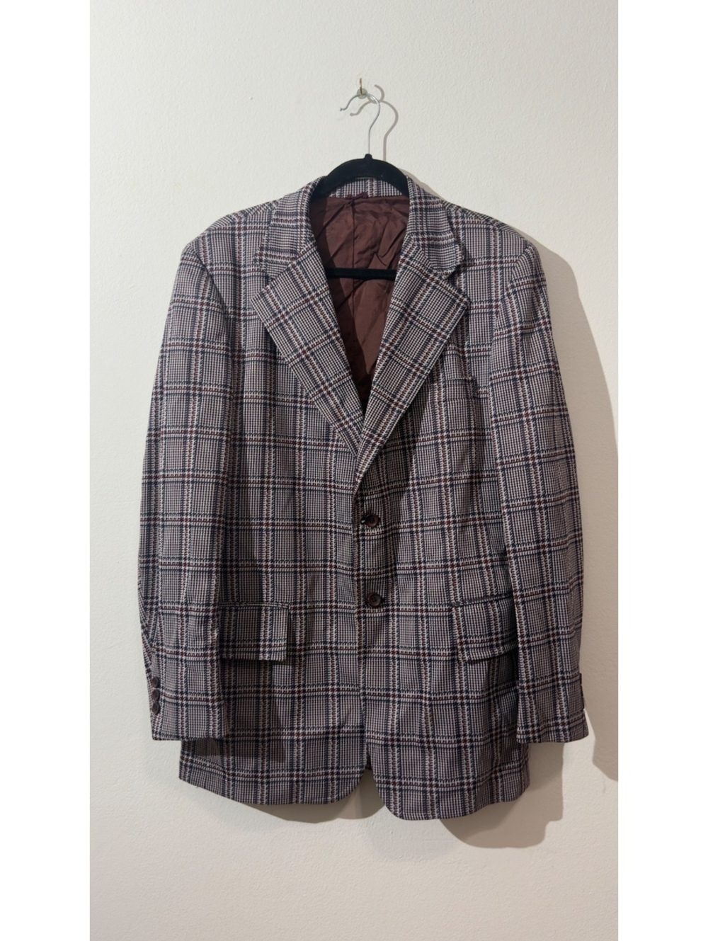 Vintage LaMar Plaid Blazer Wool Style by Carl Heart